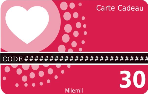 Carte cadeau 30