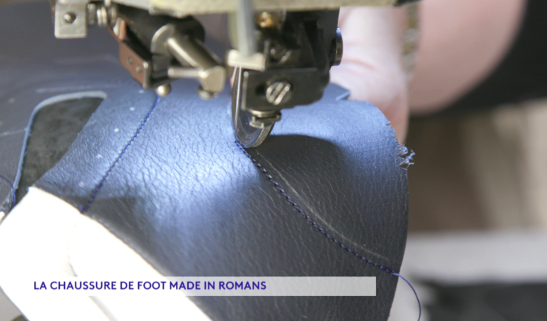chaussure de foot made in romans telematin piquage