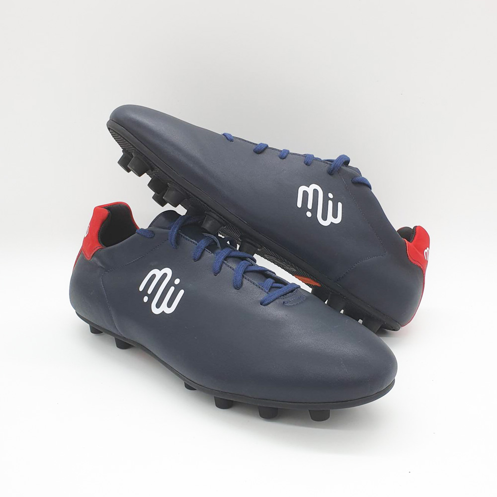 Chaussures de Foot France en Cuir - Crampons Moulés - Modèle Infatigable -  Milémil