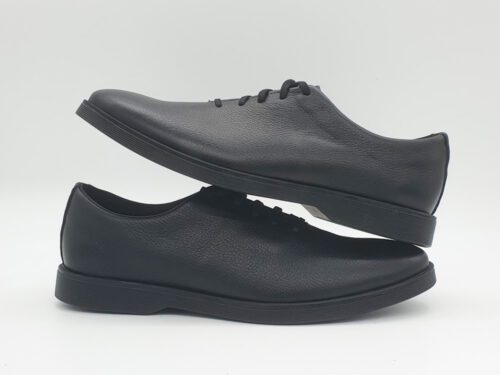 Chaussures Habillées Homme Cuir Noir - Modèle "Enjeu bas" Semelle Noire