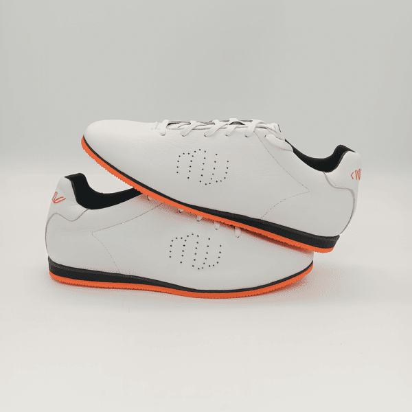 baskets semelle fine en cuir blanc
