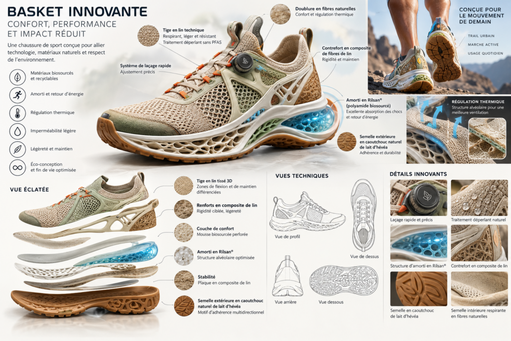 créer un prototype de basket running innovante