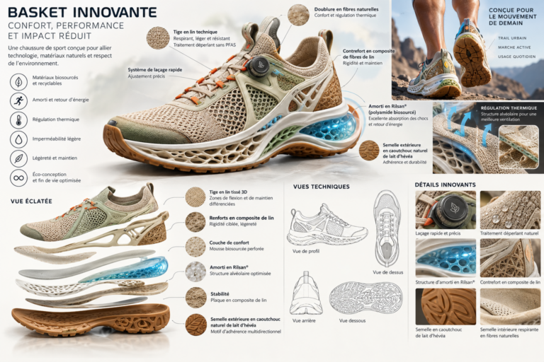 créer un prototype de basket running innovante
